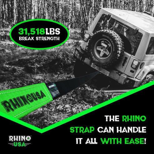 20' Tow Strap & D-Ring Shackle Set Combo