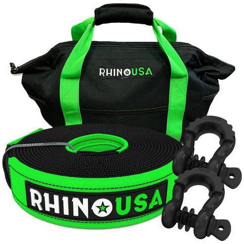 20' Tow Strap & D-Ring Shackle Set Combo