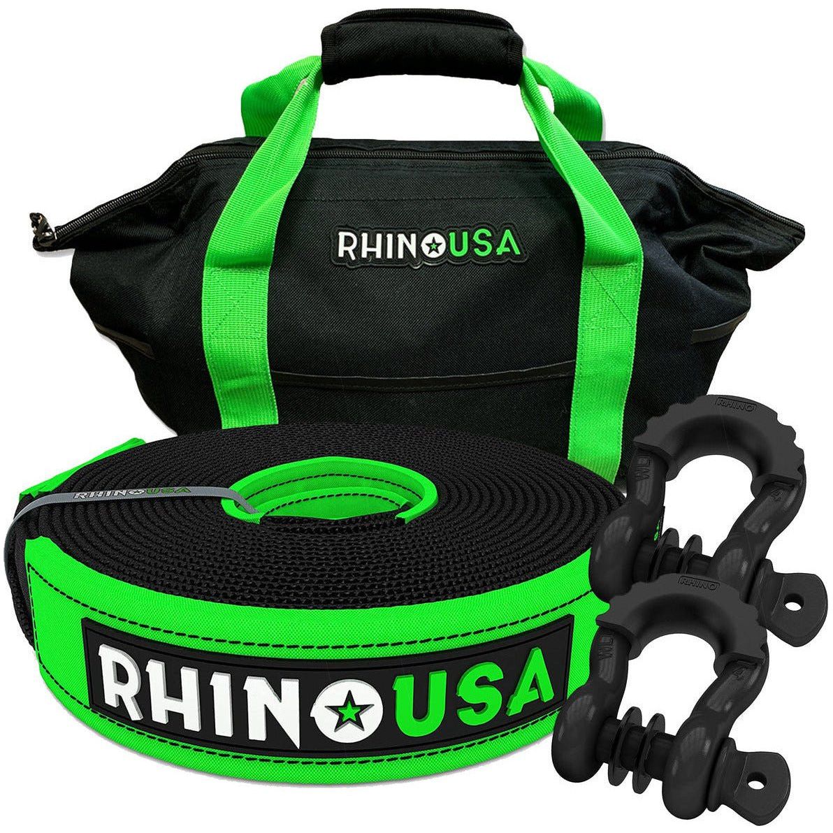 30' Tow Strap & D-Ring Shackle Set Combo