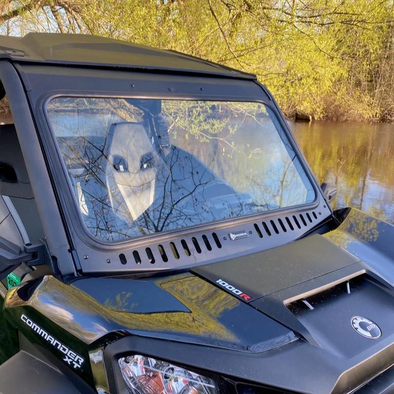 Can Am Commander / Maverick Vented Glass Windshield