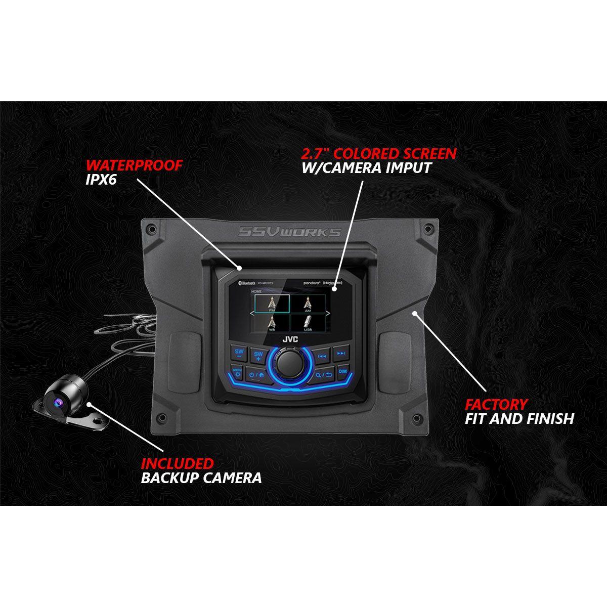 Kawasaki KRX V-Spec 5 Speaker Audio Kit with JVC