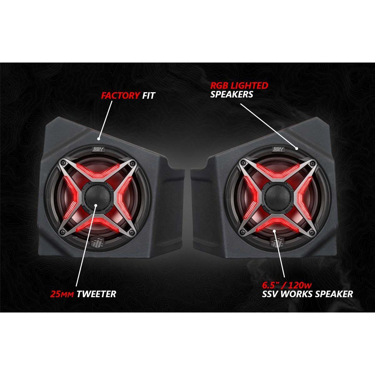 Kawasaki KRX V-Sepc 3 Speaker Audio Kit with JVC