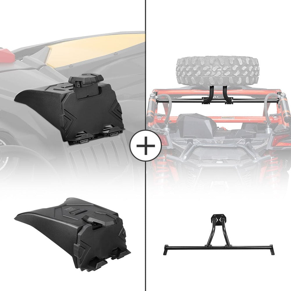Kemimoto Can-Am Maverick X3 Tablet Holder & Spare Tire Carrier