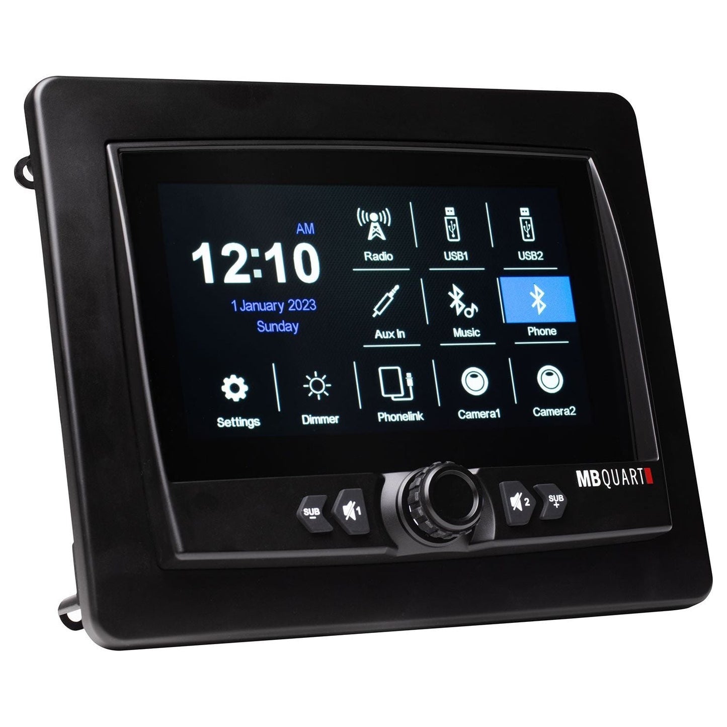 7" Waterproof Touchscreen CarPlay Source Unit