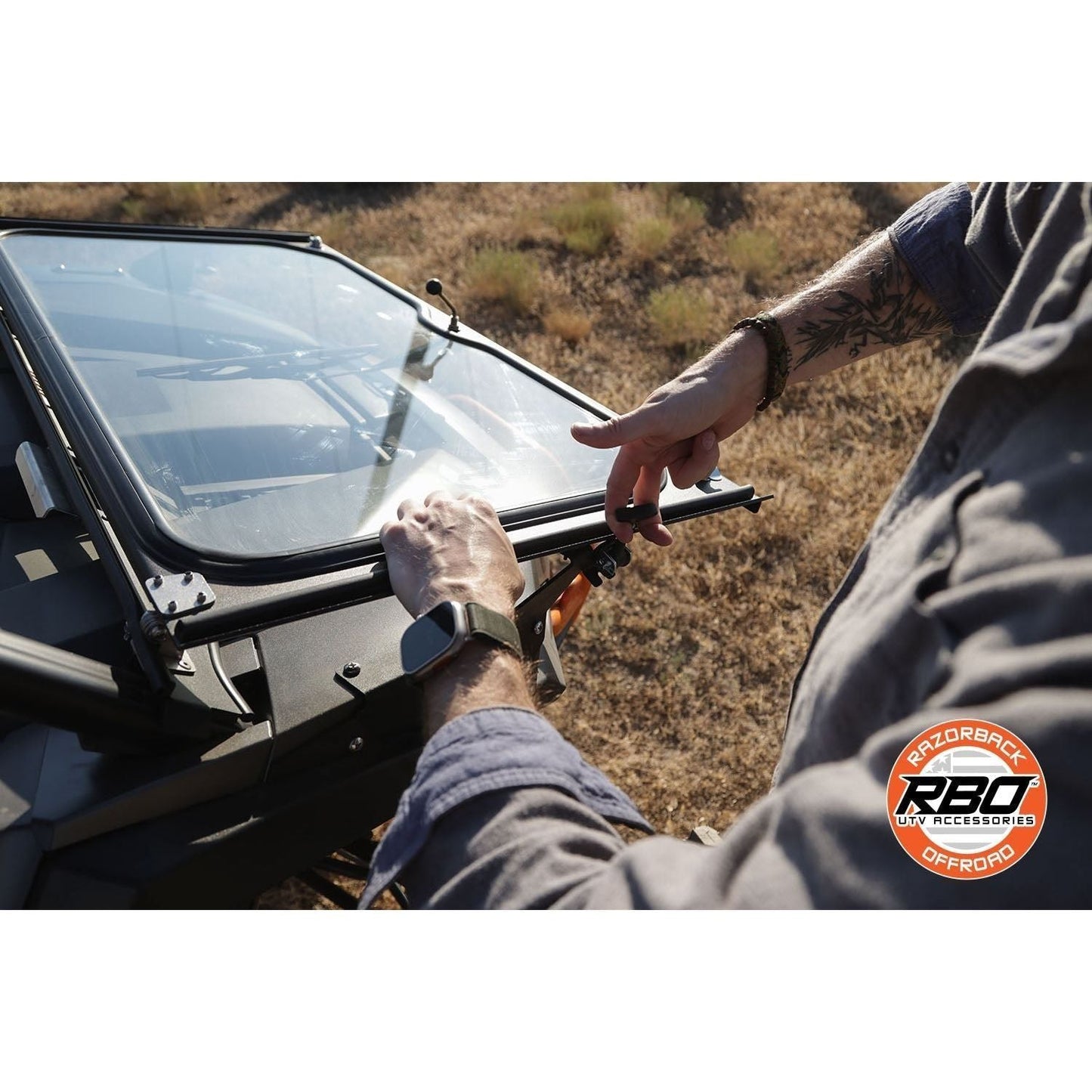 Polaris RZR XP Folding Windshield