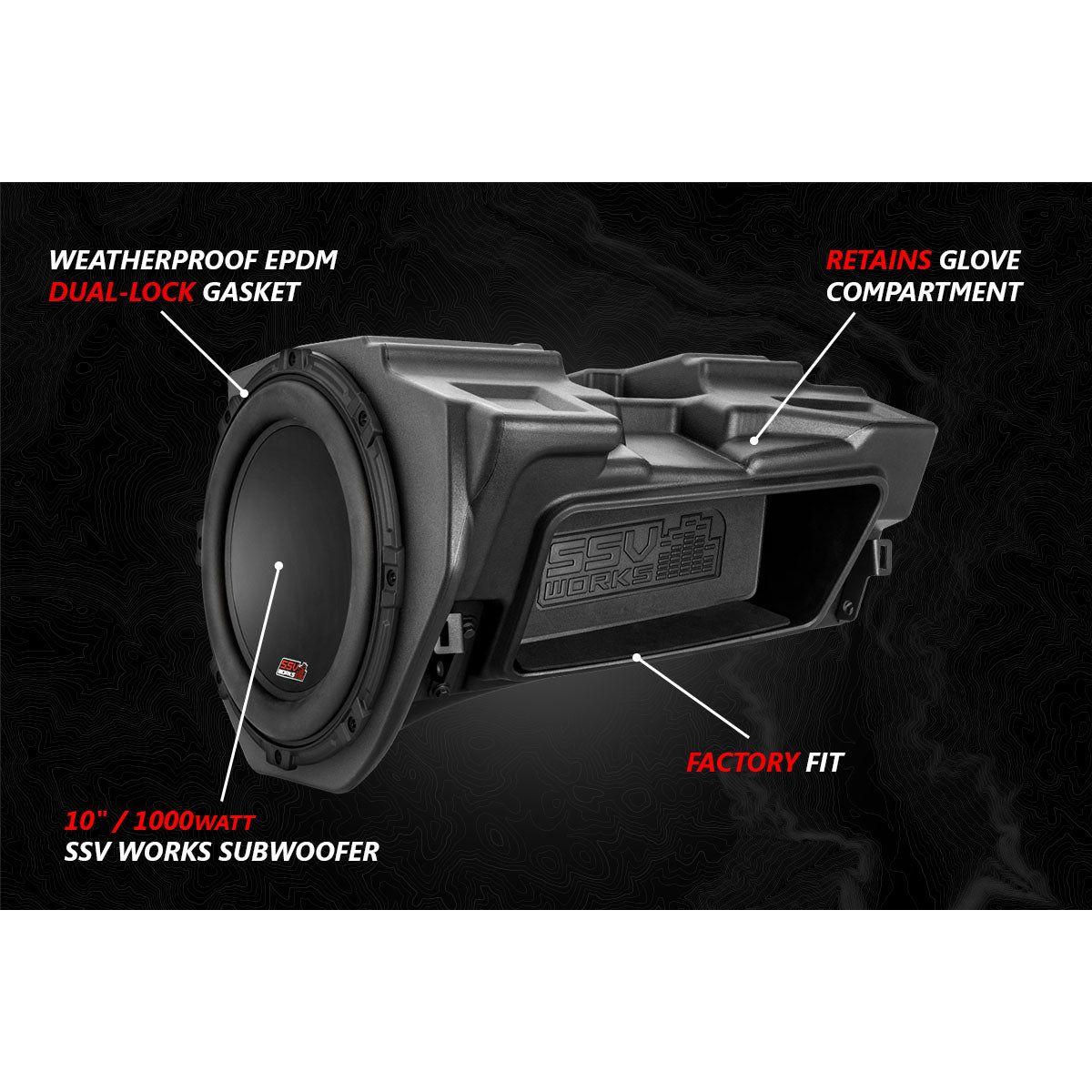 Polaris RZR Ride Command V-Spec 3 Speaker Plug-&-Play Kit