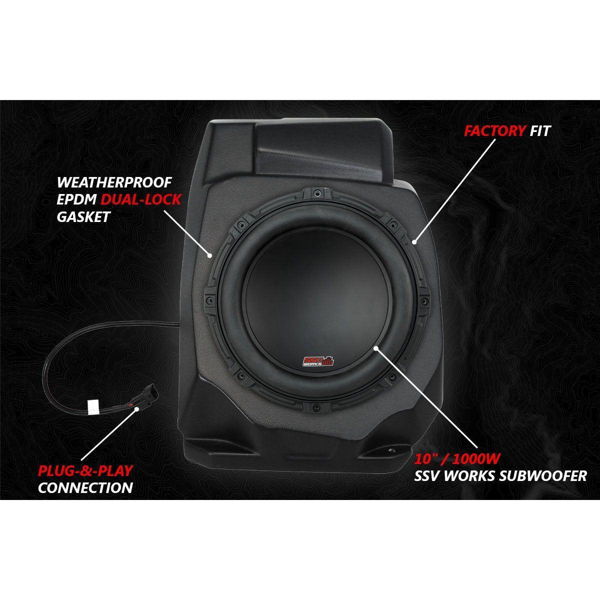 Polaris RZR Pro / Turbo R A-Spec 3 Speaker Plug-&-Play System with JVC