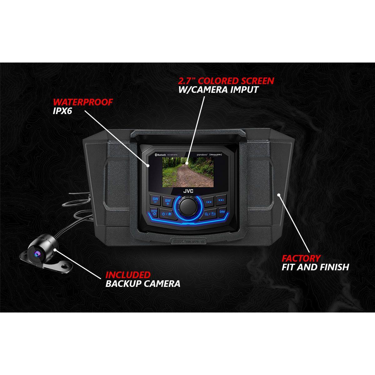 Polaris RZR Pro / Turbo R V-Spec 3 Speaker Plug-&-Play System with JVC