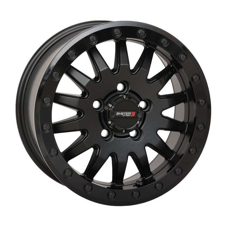 Can Am Maverick R SB-8 Beadlock Wheel (Matte Black) (15x7)