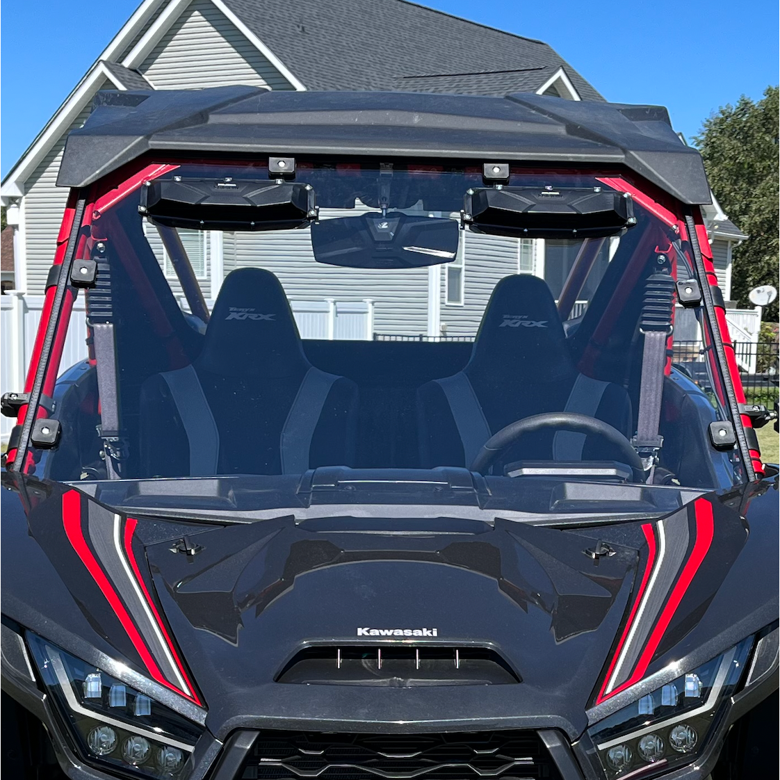 Kawasaki KRX Versa-Vent Polycarbonate Front Windshield