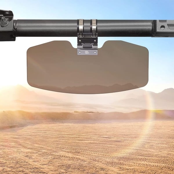 Kemimoto Universal Tinted Sun Visor Sun Shade For 1.5”-2” Roll Bars