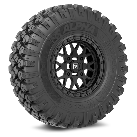 Alpha V07 (Satin Black) Wheel & Tire Package