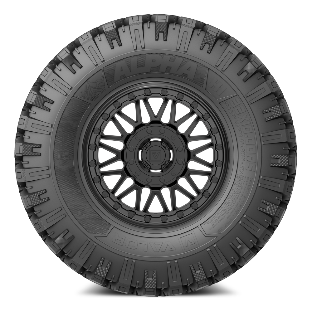 Alpha V08 (Satin Black) Wheel & Tire Package