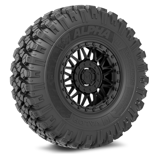 Alpha V08 (Satin Black) Wheel & Tire Package