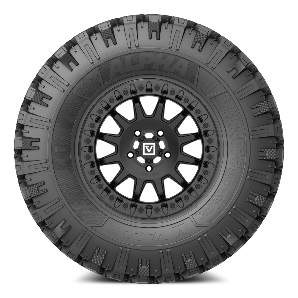 Alpha V09 (Satin Black) Wheel & Tire Package