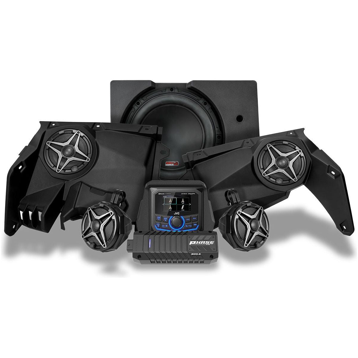Can Am X3 A-Spec 5 Speaker Plug-and-Play System with JVC