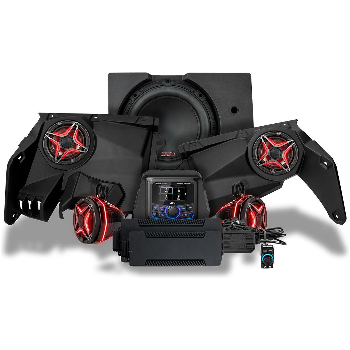 Can Am X3 V-Spec 5 Speaker Plug-and-Play System with JVC