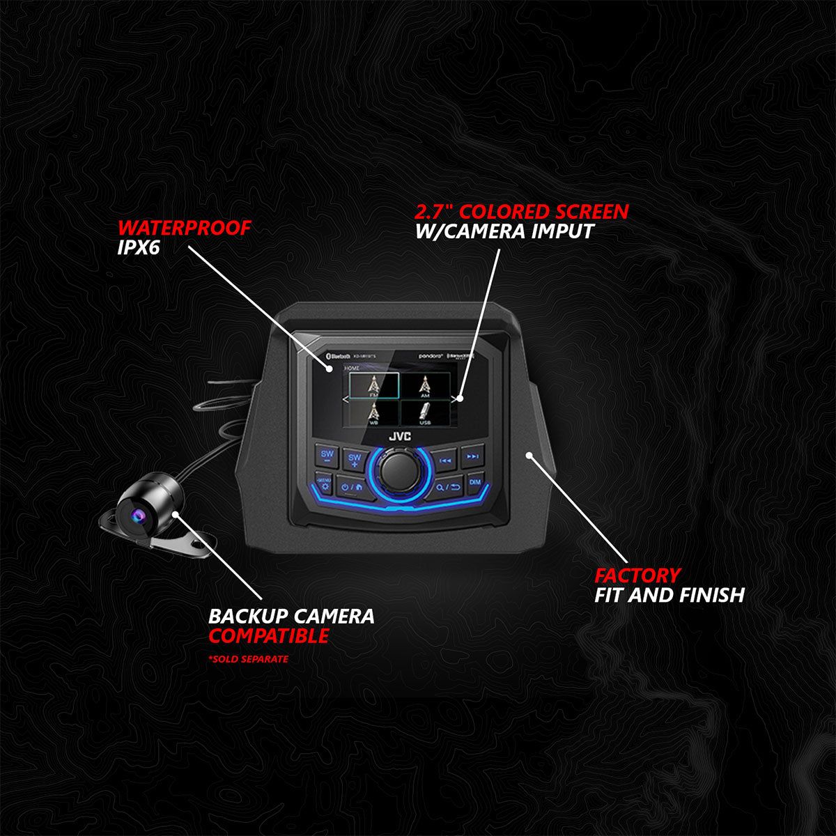 Can Am X3 A-Spec 5 Speaker Plug-and-Play System with JVC