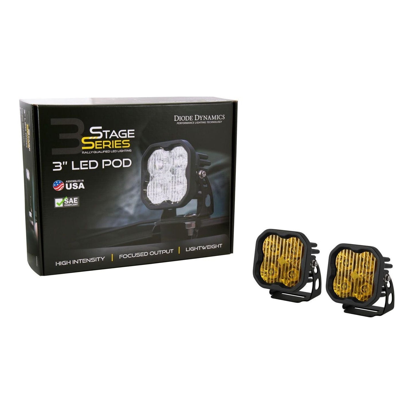 Stage Series 3" Yellow Sport LED Pods (Pair)