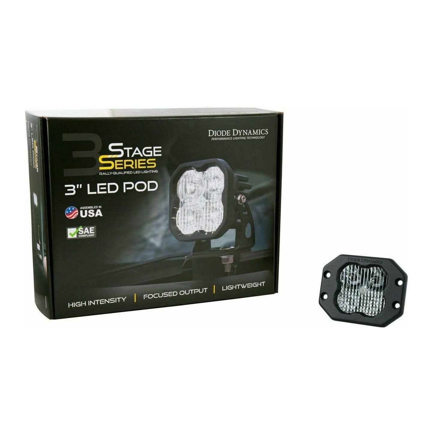 Stage Series 3" White Sport Flush Mount LED Pod