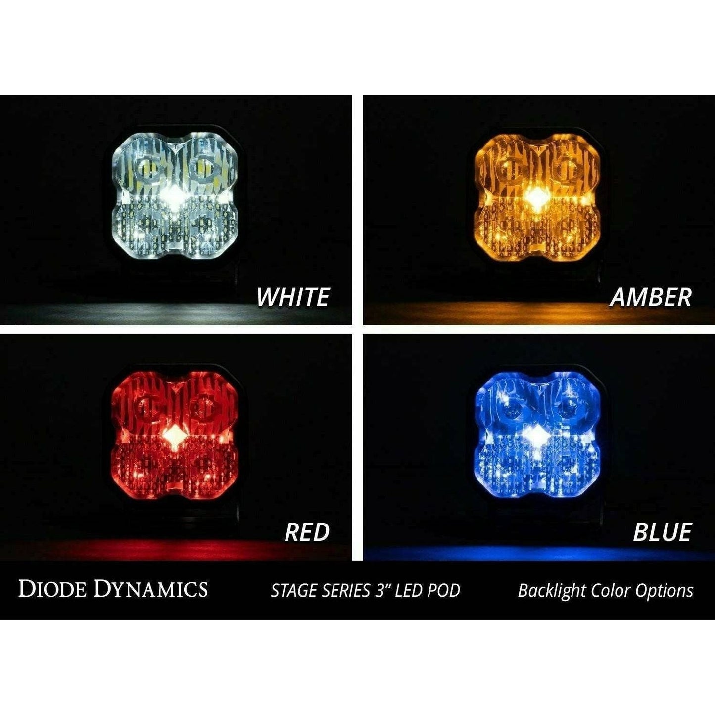 Stage Series 3" White Sport LED Pods (Pair)