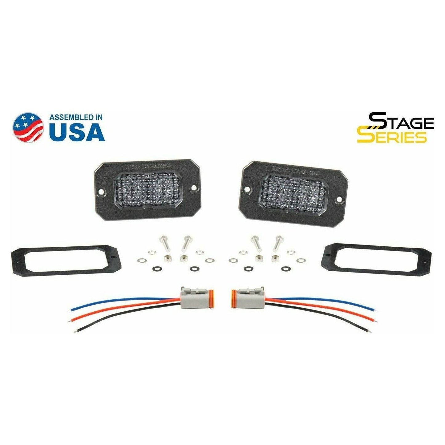 Stage Series 2" White Sport Flush Mount LED Pods (Pair)