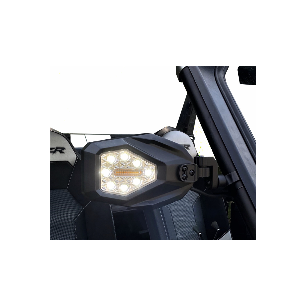 UTV Lighted Side View Mirrors