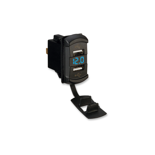 Dual USB Charger Rocker Switch