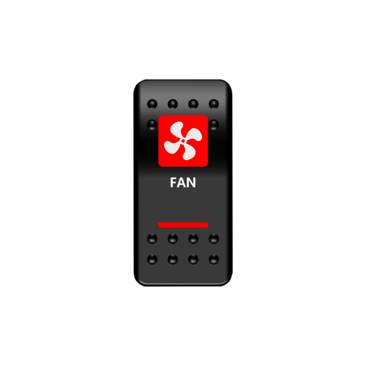 Fan Rocker Switch (Red)