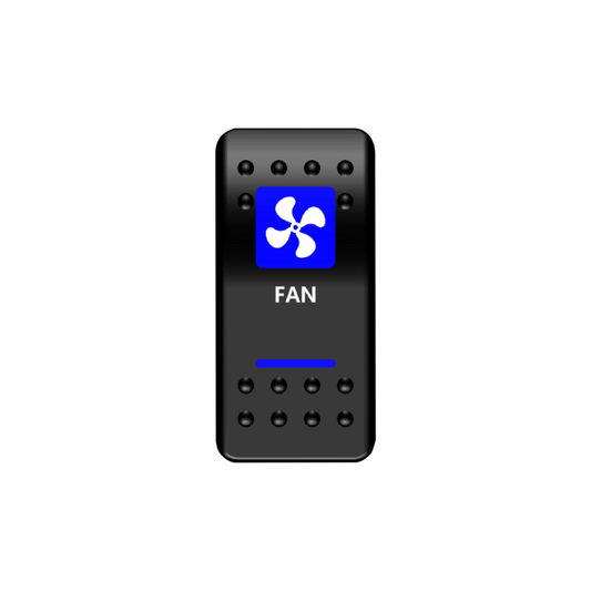 Fan Rocker Switch (Blue)