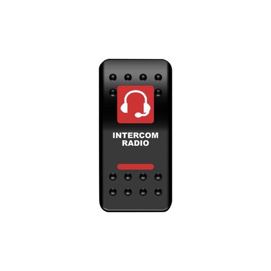 Intercom Radio Rocker Switch (Red)