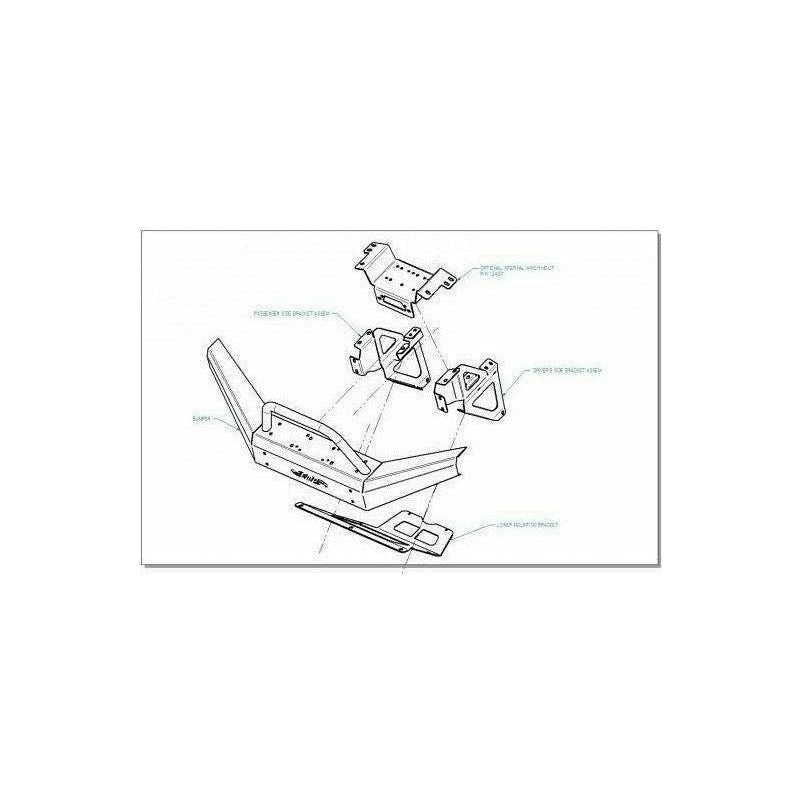 Honda Pioneer 700 Front Bumper with Winch Mount