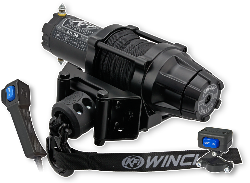 KFI 3500LB SYNTHETIC ASSUALT SERIES WINCH