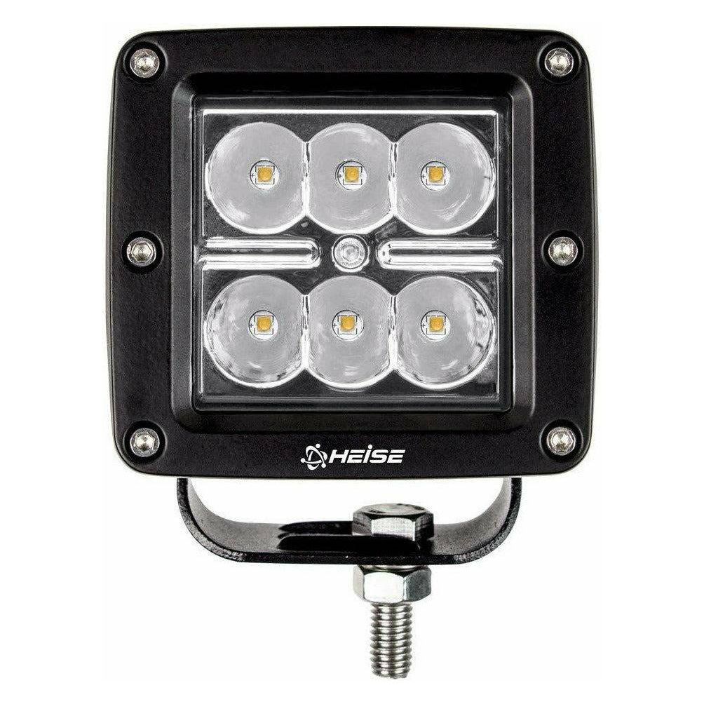 Amber Cube Spot Light 3"