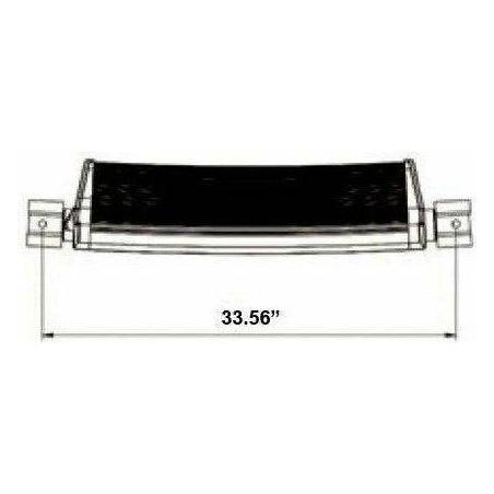 Dual Row Blackout Series Curved LED Lightbar 30"