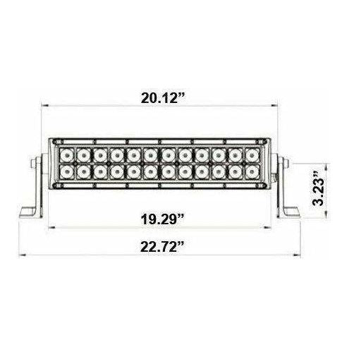 Dual Row Blackout Series LED Lightbar 20"