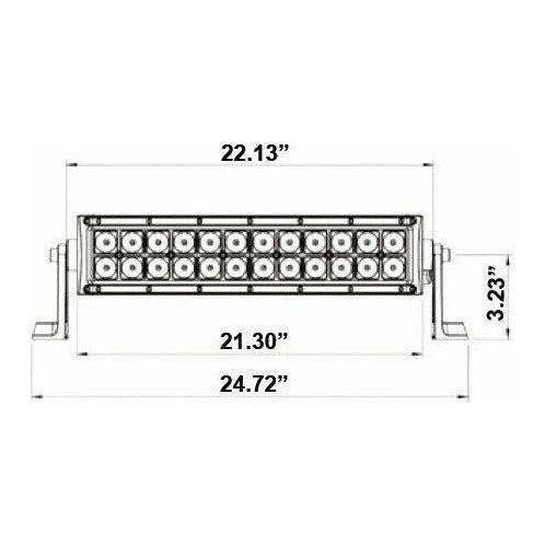 Dual Row Blackout Series LED Lightbar 22"