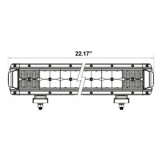 Dual Row High Output LED Lightbar 22"