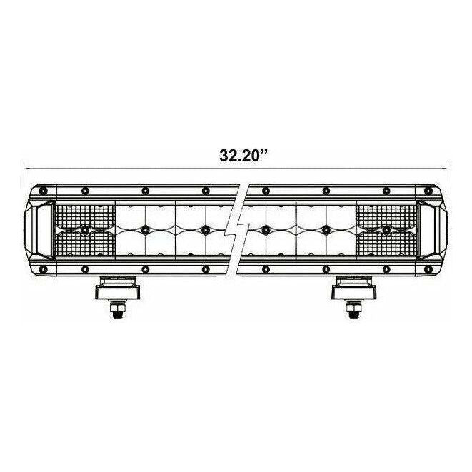 Dual Row High Output LED Lightbar 32"