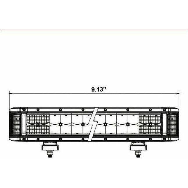 Dual Row High Output Sidelight LED Lightbar 9.2"