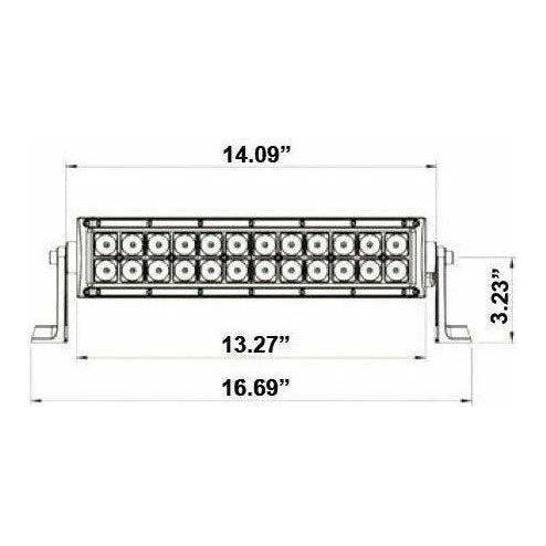 Dual Row LED Lightbar 14"