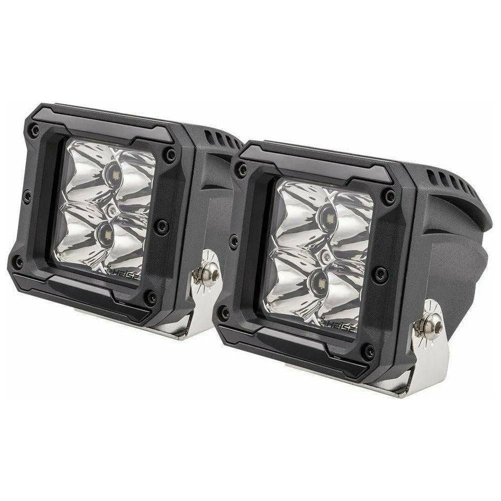High Output Cube Spot Light 3" with Harness (Pair)