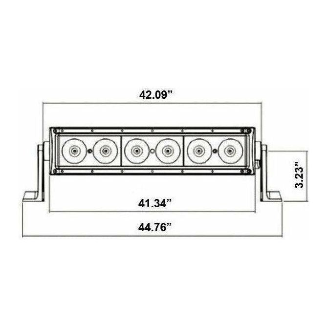 Single Row Curved LED Lightbar 42"