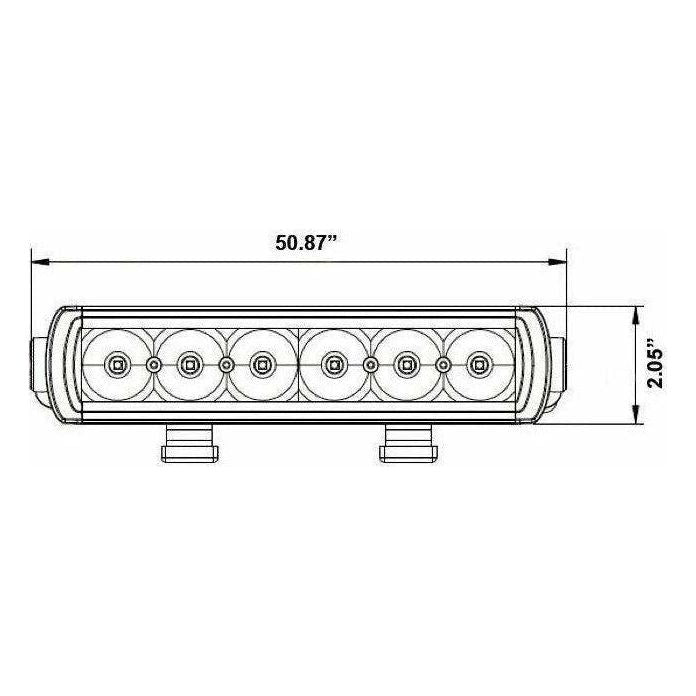 Single Row LED Lightbar 50.75"
