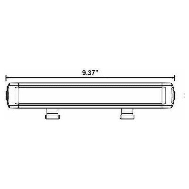 Single Row Super Slimline LED Lightbar 9"