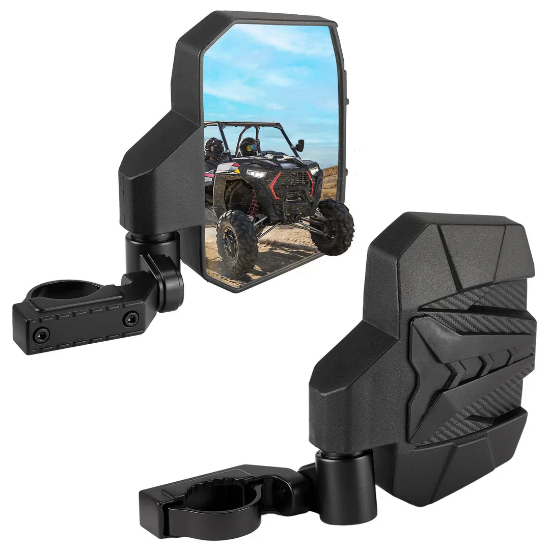 Kemimoto Polaris 1.6"-2" Roll Bar Cage UTV Side Mirrors - 1 Pair