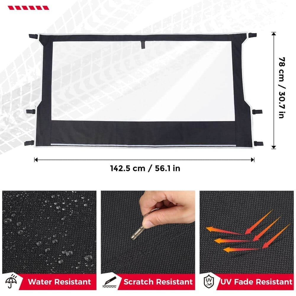 Kemimoto '02-'08 Polaris Ranger 500/700 Rear Window