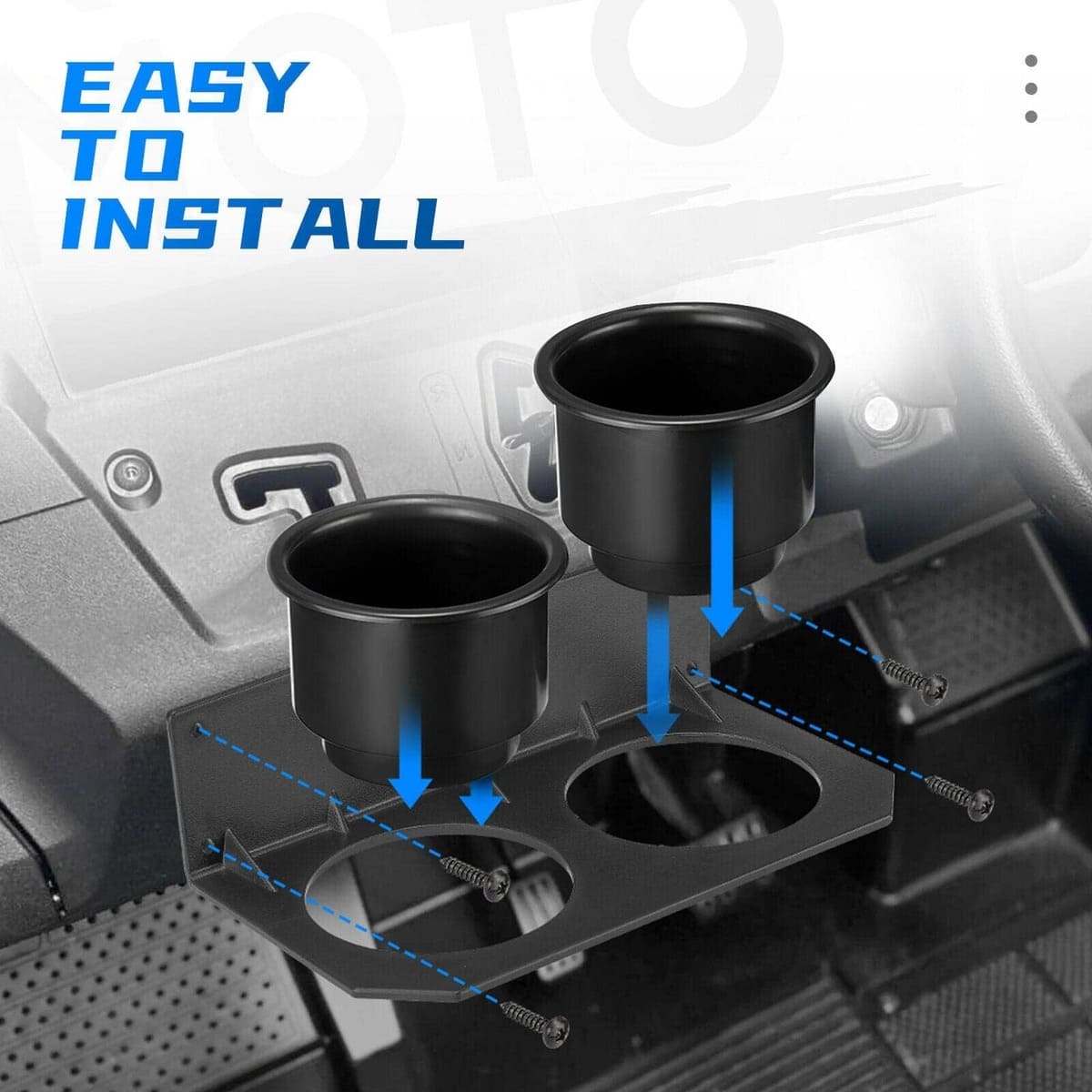 Kemimoto '14-'23 Honda Pioneer 700 Center Dash Cup Holder