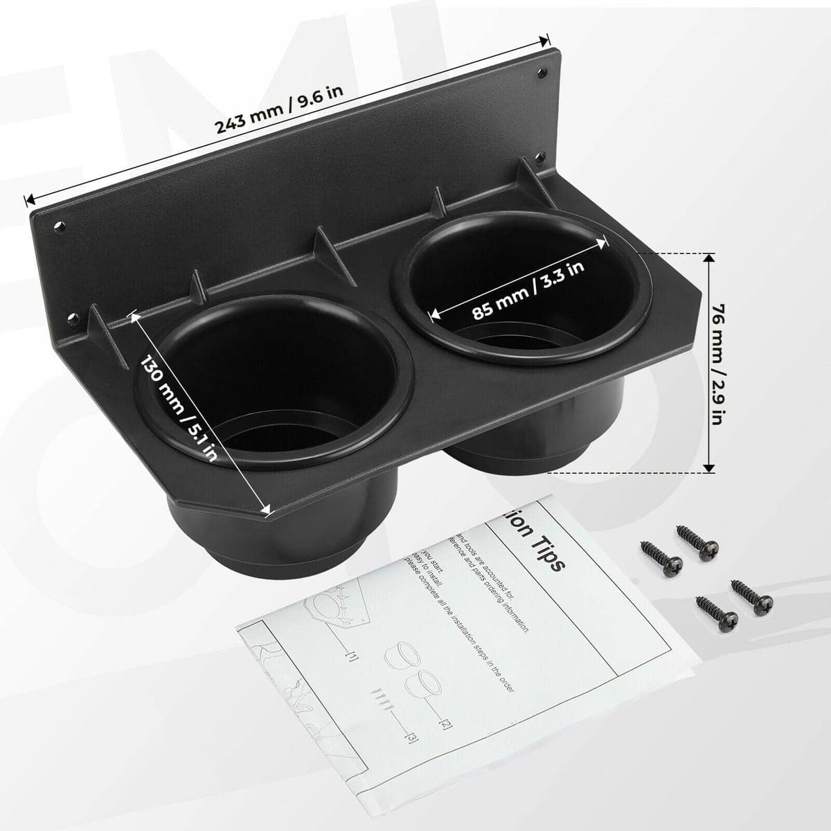 Kemimoto '14-'23 Honda Pioneer 700 Center Dash Cup Holder