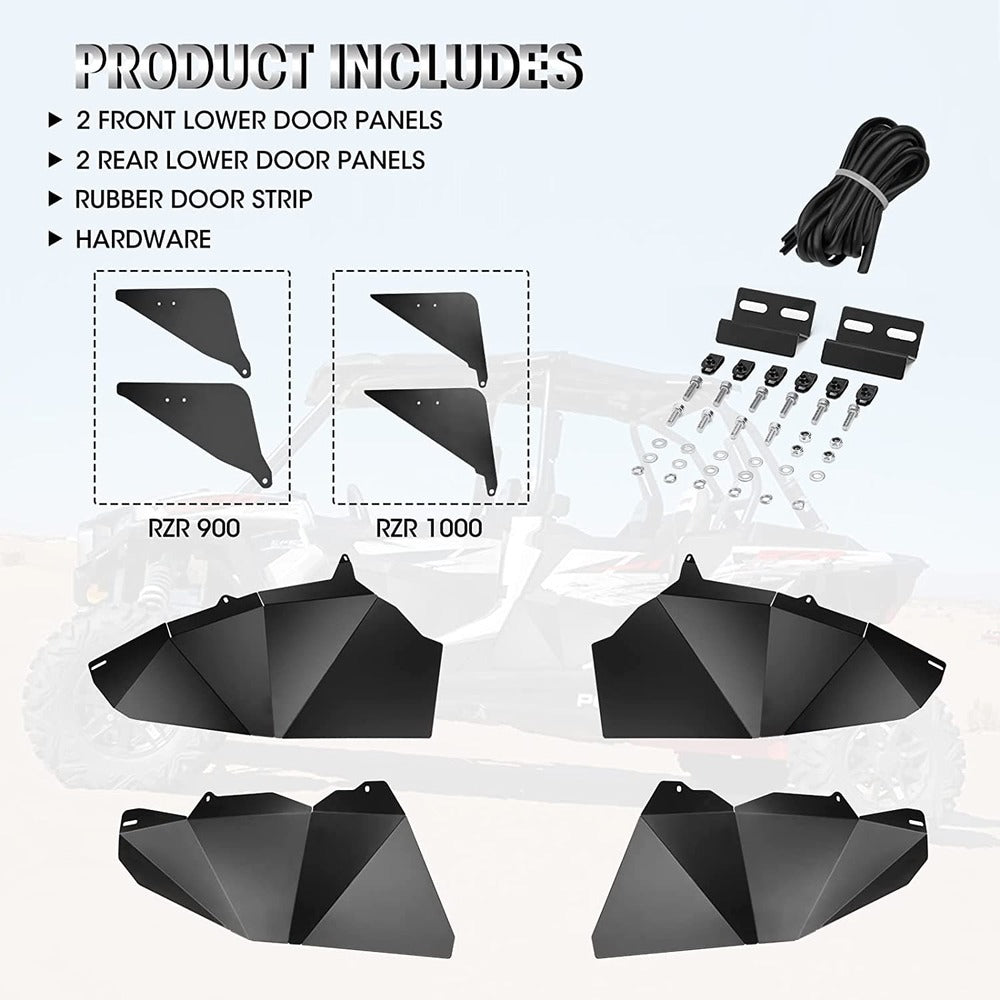 Kemimoto '14-'23 Polaris RZR XP 1000/4 Half Lower Door Panel